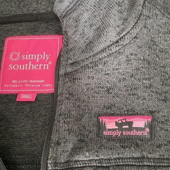 Simply southern women’s sleeveless vest zippered size small - Picture 5 of 8